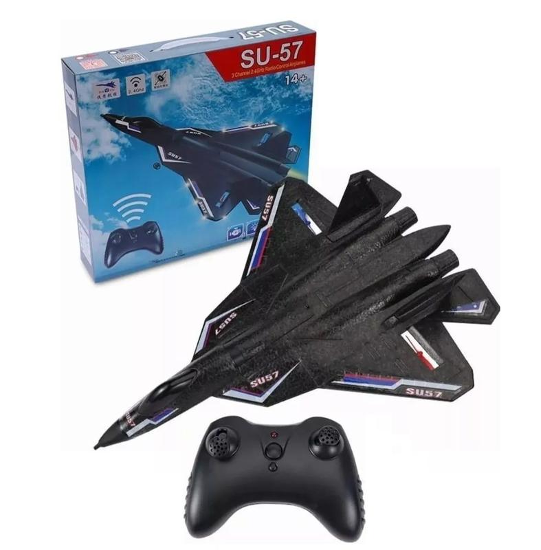 Avião Jato Caça controle remoto F22 SU57 TY8 FX622 SU35 Avião De